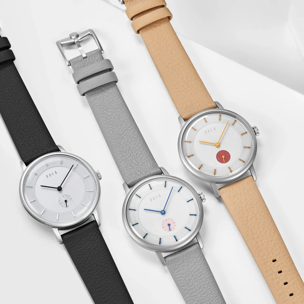 DuFa x Kroyer Saetter Lassen DF-9031-01 Silver White Analog Watch - Picture 6 of 7